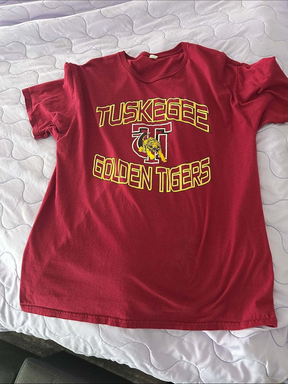 Tuskegee Golden Tigers Red Graphic Tee